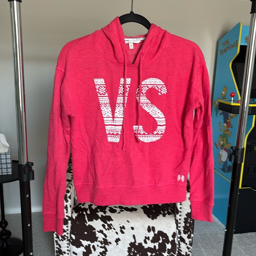 Victoria’s Secret Red VS logo hoodie